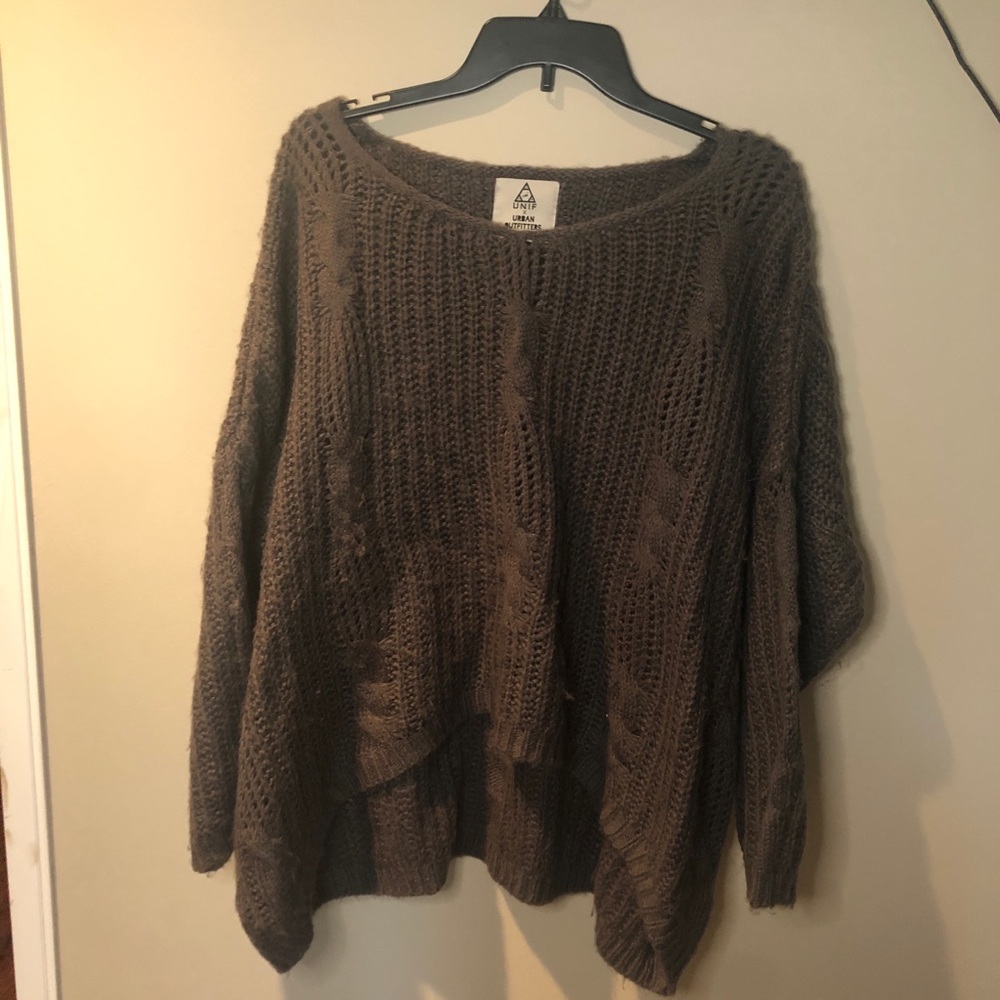 UNIF oversized grey fuzzy sweater